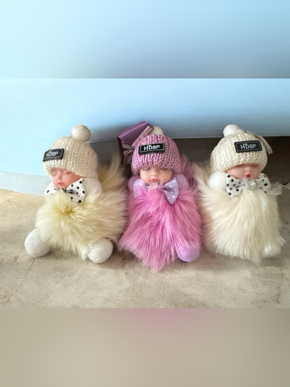 Plush Baby Doll Keychain